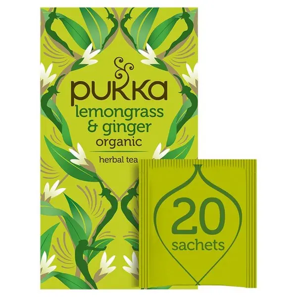 Image of Pukka Lemongrass & Ginger Tea 20 Bags