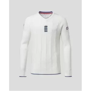 Image of Castore England Cricket Sweater 2023 Mens - White