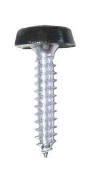 Image of Number Plate Plastic Top Screw - Black - Pack Of 2 PWN631 WOT-NOTS