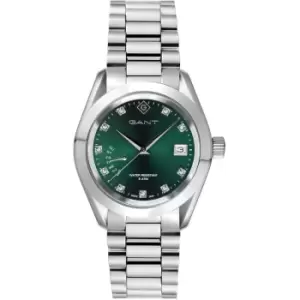 Image of Ladies Gant Gant Castine Green-Metal Watch Watch