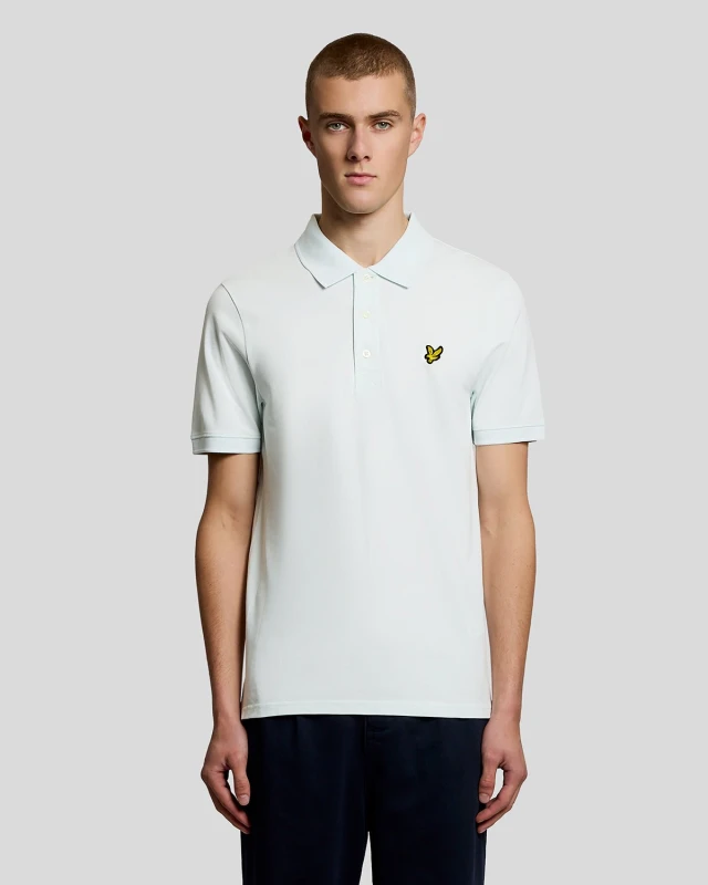 Image of Lyle & Scott Essentials Plain Polo Shirt -Blue - Light Blue Light Blue WV733 Male 2XL,L,M,S,XL