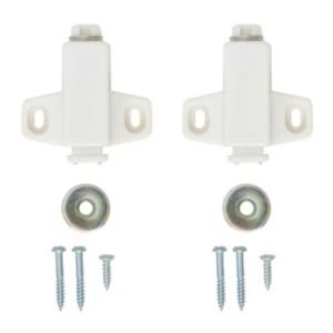 Image of BQ White Magnetic Catch Pack of 2