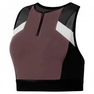 Image of Reebok Colour Block Cropped Sports Bra Ladies - Almost Grey