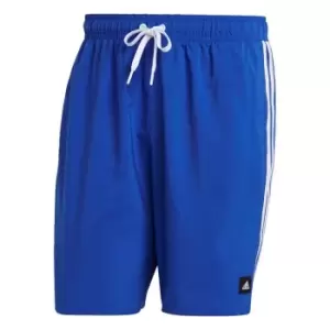 Image of adidas 3-Stripes CLX Swim Shorts Mens - Semi Lucid Blue / White