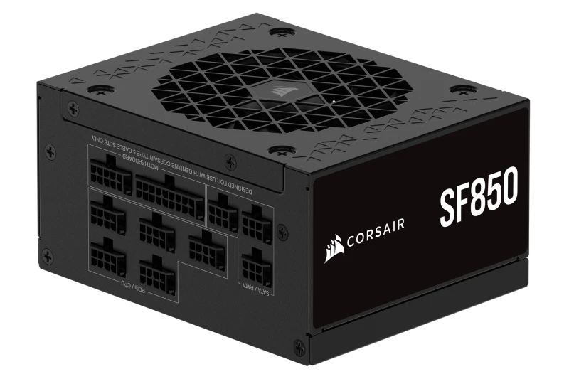 Image of Corsair 850W SF Series SF850 SFX PSU Fully Modular 80+ Platinum Fluid Dynamic Fan ATX 3.1 PCIe 5.1 SFX-to-ATX Bracket CP-9020256-UK