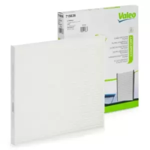 Image of VALEO Pollen filter 715636 Filter, interior air,Cabin filter FIAT,PEUGEOT,CITROEN,Ducato Kastenwagen (250_, 290_),PANDA (169),500 (312)