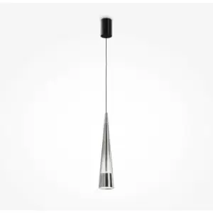 Image of Maytoni Maytoni Sintesi Modern Slim Pendant Ceiling Light Chrome Integrated LED 3000K