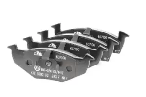 Image of ATE Brake pad set VW,SKODA,SEAT 13.0460-7100.2 6N0698151,6N0698151C,JZW698151AG JZW698151E,6N0698151C,JZW698151AG,JZW698151E