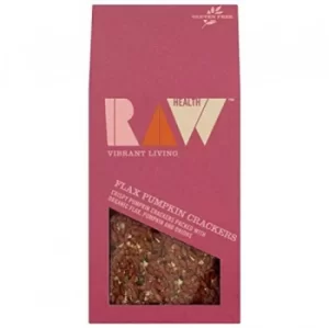 Image of Raw Health Organic Gluten Free Flax Pumpkin Crackers 90g