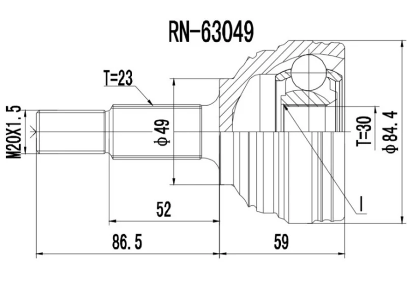 Image of PROCARO 77-RE-400 CV Joint Joint Kit,drive shaft (5)