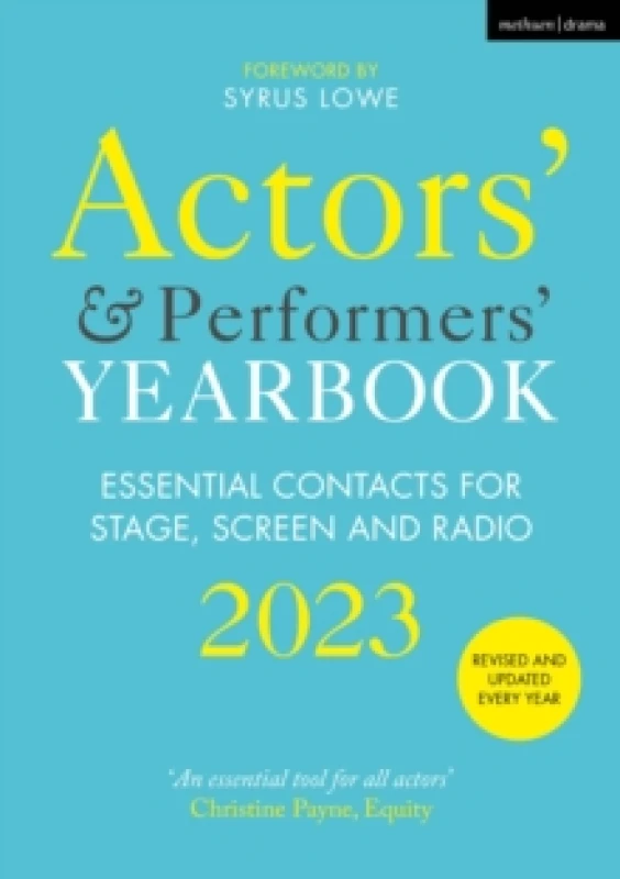 Image of Actors' and Performers' Yearbook 2023 Paperback / softback