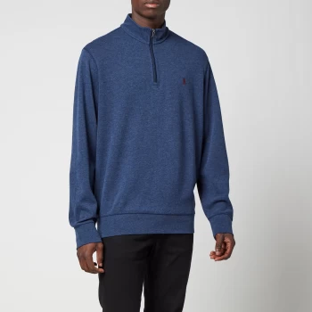 Image of Polo Ralph Lauren Mens Quarter Zip Jumper - Spring Navy Heather - S