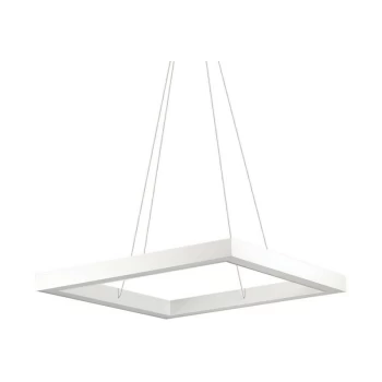 Image of Ideal Lux Lighting - Ideal Lux ORACLE - Integrated LED Square Ceiling Pendant Lamp 1 Light White 3000K