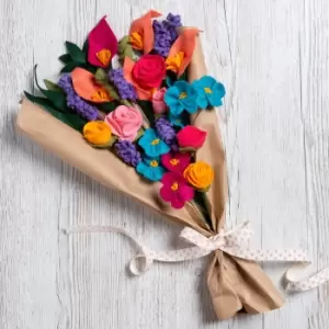 Image of Wool Couture A Bouquet of Flowers Craft Kit MultiColoured
