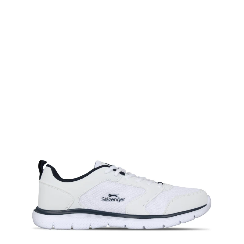 Image of Slazenger Force Mesh Mens Trainers - White White 7