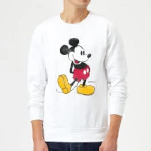 Image of Disney Mickey Mouse Classic Kick Sweatshirt - White - S