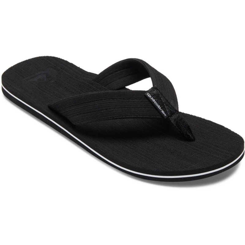 Image of Quiksilver Mens Quik Molokai Layback Flip Flops Black male 7 (41)