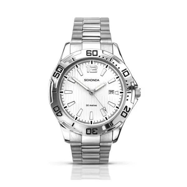 Image of Sekonda 1169 Stainless Steel White Dial Bracelet Watch - W31315