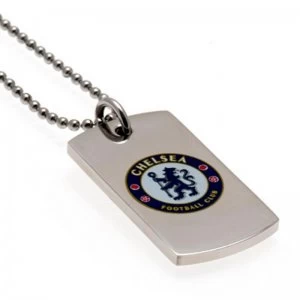 Image of Chelsea FC Stainless Steel Coloured Dog Tag