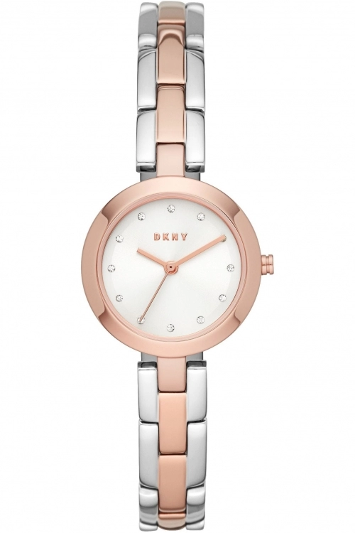 Image of DKNY White And Two Tone 'City Link' Fashion Watch - Ny2919