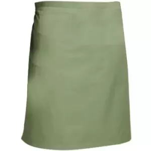 Image of Dennys Multicoloured Catering Waist Apron 28x36ins (One Size) (Light Olive) - Light Olive