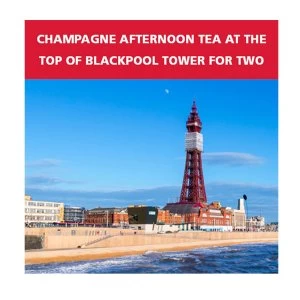 Image of Red Letter Days Champagne Afternoon Tea At The Top Of Blackpool Tower For Two