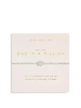 Image of Joma Jewellery FOREVER YOURS YOU ARE ONE IN A MILLION BRACELET, Silver, Women