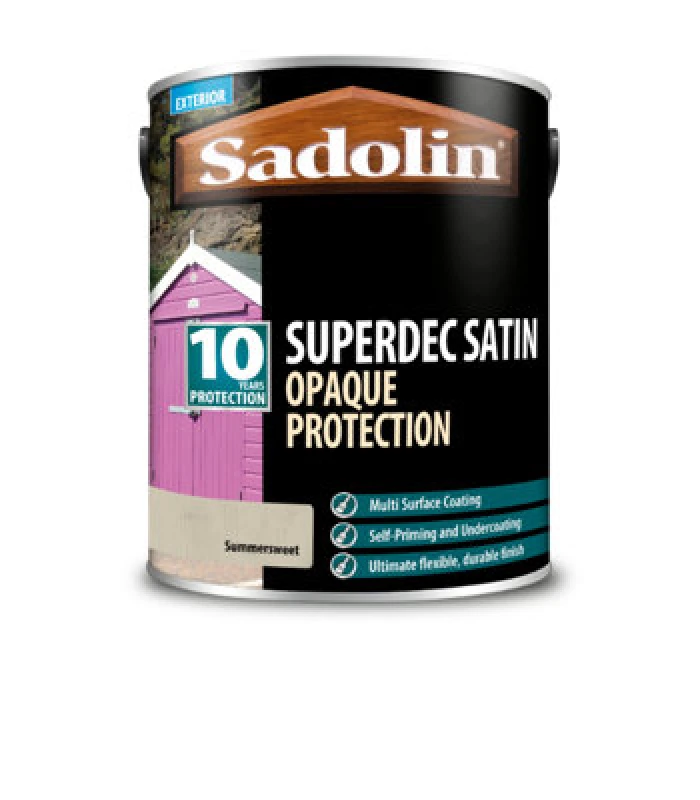 Image of Sadolin Superdec Satin Opaque Wood Protection - Summer Sweet - 1L