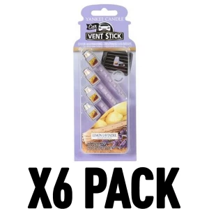 Image of Lemon Lavendar (Pack Of 6) Yankee Candle Vent Stick