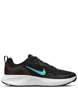 Image of Nike Wearallday Trainer - Black/Teal, Black/Teal, Size 5