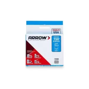 Image of T50 Staples 10mm (3/8') Box of 1250 - Arrow
