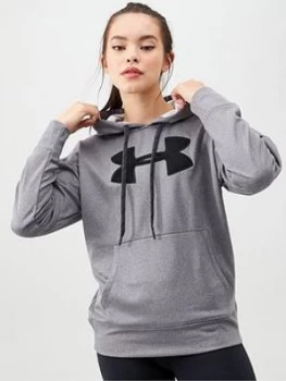 Image of Urban Armor Gear Synthetic Fleece Chenille Logo Hoodie - Grey Size M Women