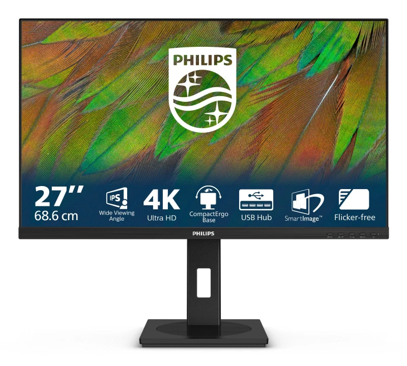 Image of Philips 3000 series 27B1N3800/00 computer monitor 68.6cm (27") 3840 x 2160 pixels 4K Ultra HD LCD Black 27B1N3800/00