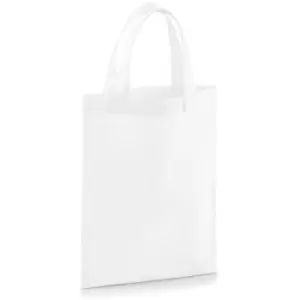 Image of Westford Mill Cotton Party Bag For Life (One Size) (White) - White