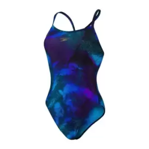 Image of Speedo AO Turnback Swimsuit Ladies - Black