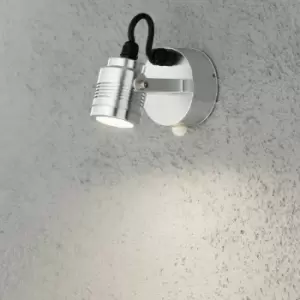 Image of Konstsmide Monza Outdoor Modern Wall Light Adjustable 3W High Power LED PIR Sensor, IP54