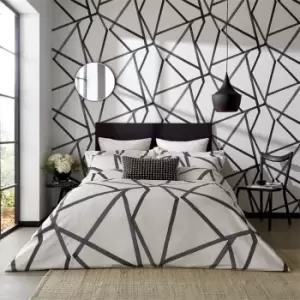 Image of Harlequin Sumi BCI Cotton Duvet Cover - Grey