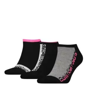 Image of Calvin Klein Athletic Sneaker Socks Womens - Black