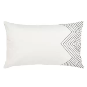 Image of Bedeck of Belfast Kayah Embroidered Std PillowCase Pair - Grey