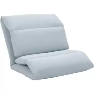 Image of Adjustable Floor Chair with Back Support for Gaming Meditation Blue - Blue - Homcom