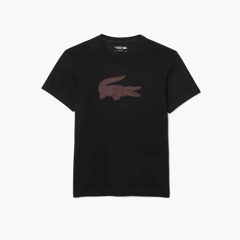 Image of Lacoste Large Croc II T Shirt Black 7V2 male XS