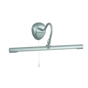 Image of LED Picture Wall Light Satin Silver