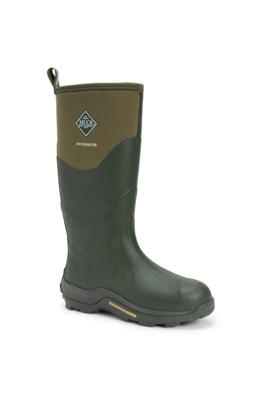 Image of Muck Boots Mens Womens Muck Master Neoprene Wellies Rain Boots - UK 11 Green unisex EA1085MOS11