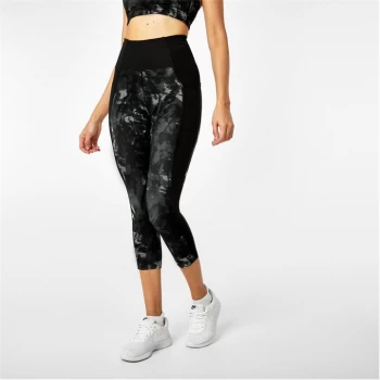 Image of USA Pro High Rise Capri Cropped Leggings - Hazy Mono