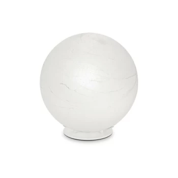 Image of Ideal Lux CARTA - Indoor Globe Table Lamp 1 Light White, E27