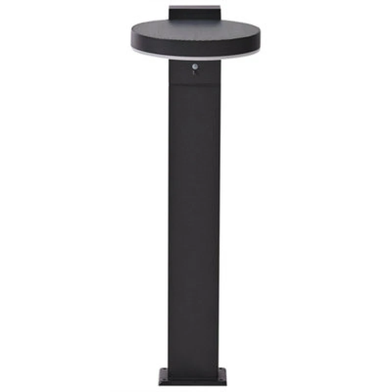 Image of Beliani Solar Outdoor LED Bollard Lamp Parkers With Motion Sensor Black