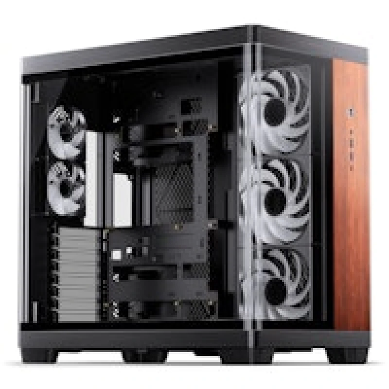 Image of Jonsbo TK-4 Wood Dual Chamber ATX Mid-Tower Tempered Glass - Black