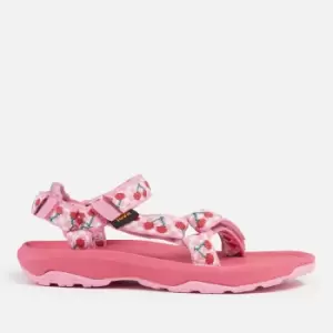 Image of Teva Kids Hurricane XLT 2 Sandals - Picnic Cherries Rosebloom/Bright White - UK 11 Kids