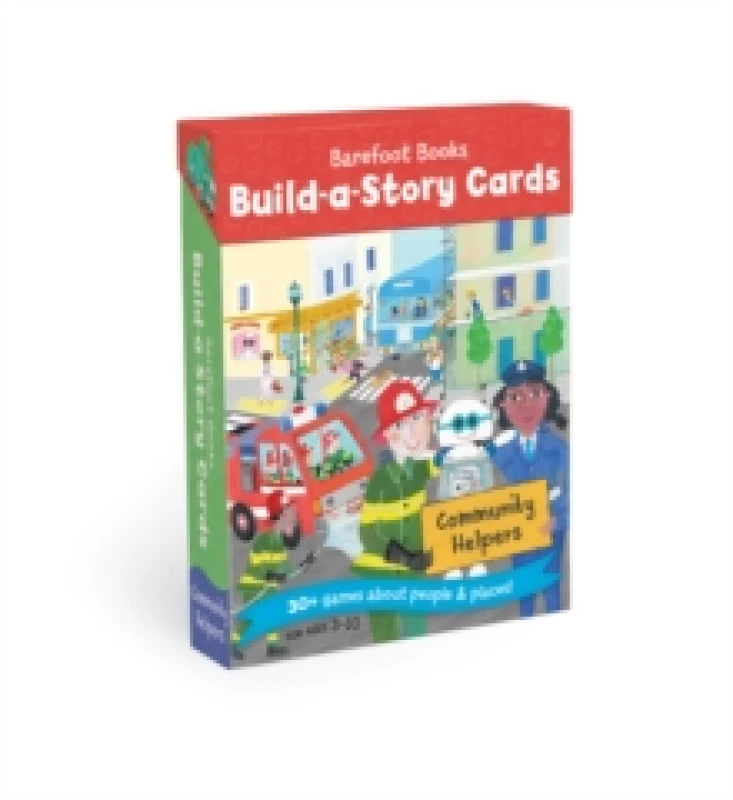 Image of Barefoot Books Build a Story Cards Community Helpers Book Multi unisex