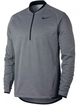Image of Mens Nike Therma Half Zip Jumper Black